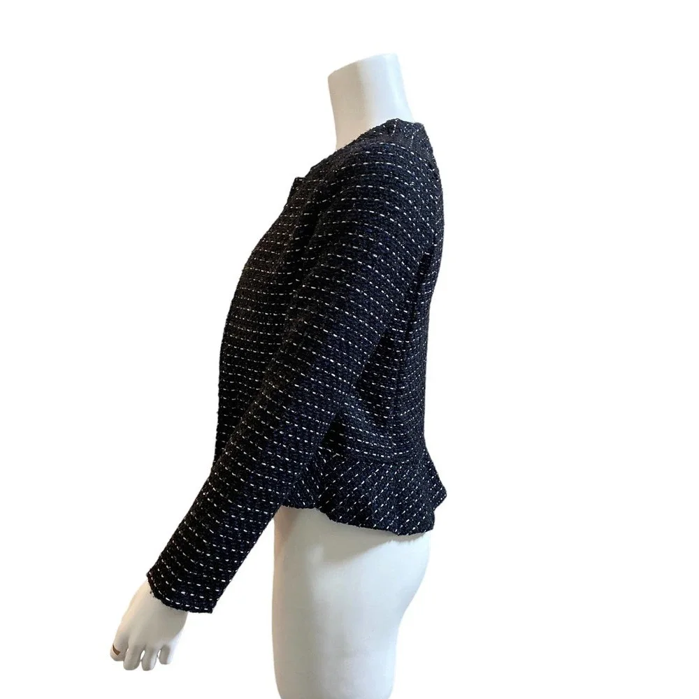 Dolan Anthropologie Left Coast Tweed Open Blazer Jacket, size small - Picture 3 of 11